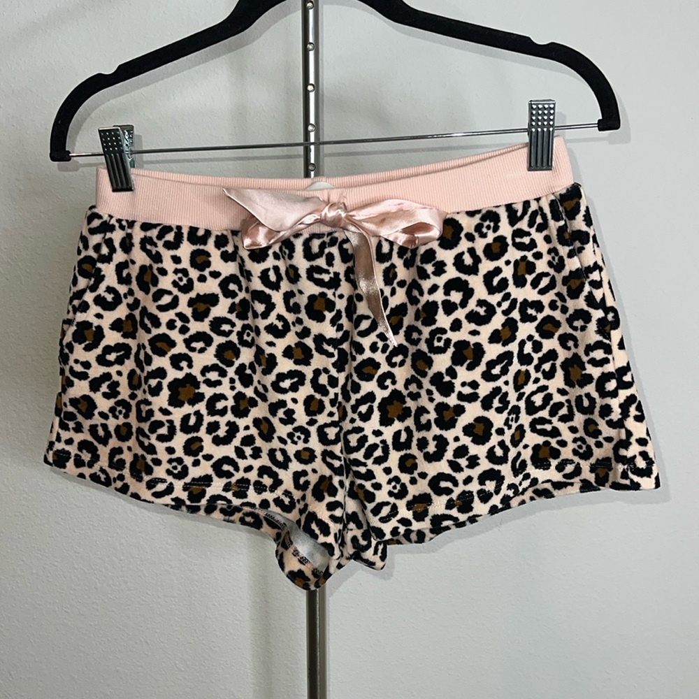 Goodnight Macaroon Cheetah Velour Pajama Bottoms